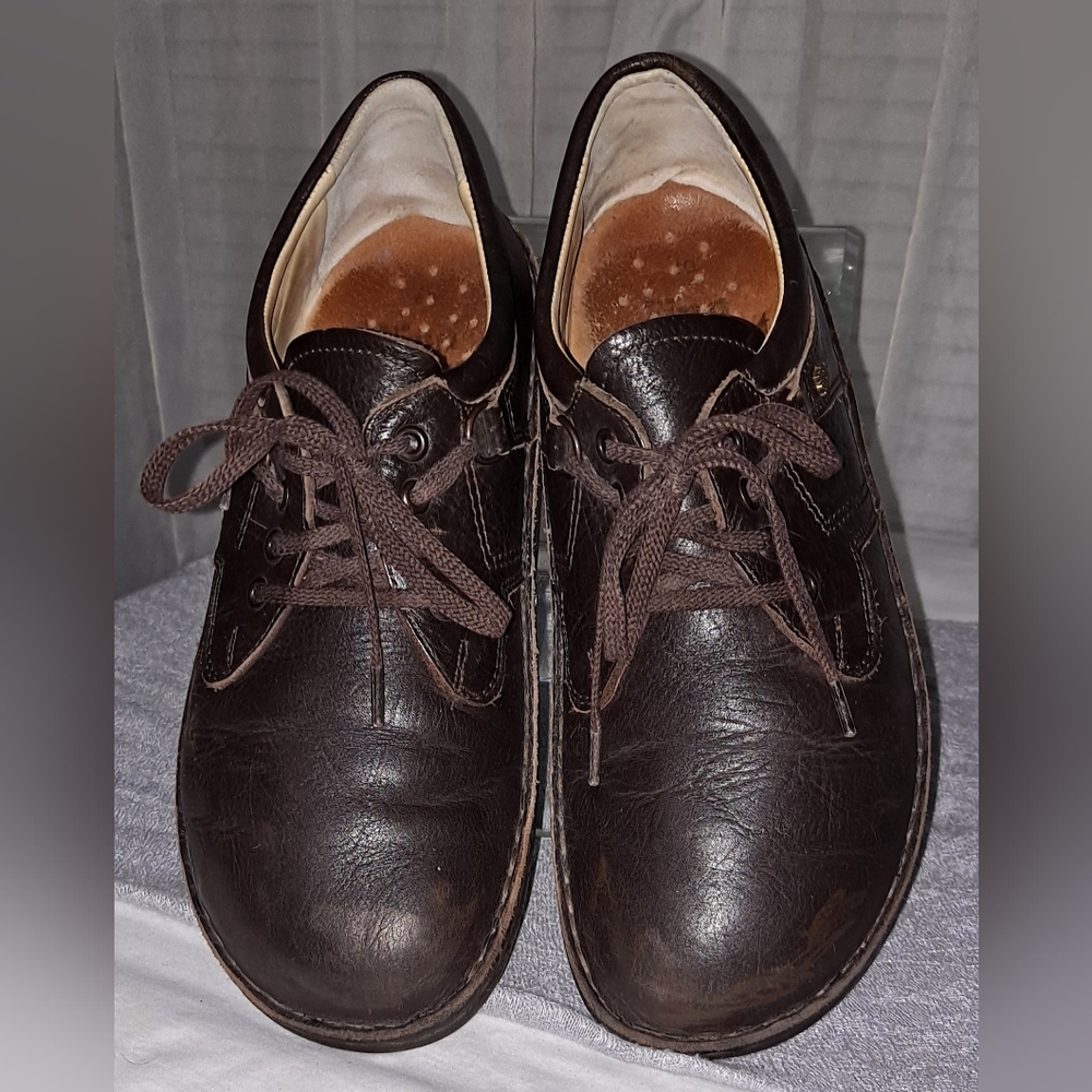 Finn Comfort Germany Brown Leather Lace-up Oxford Size 40 W 9.5 M 7